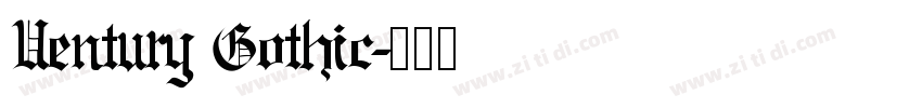 Uentury Gothic字体转换